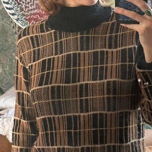 cool designed turtle neck sweater